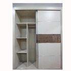 Home Laminated Particle Board Cabinets / Finished White Melamine Bedroom Furniture